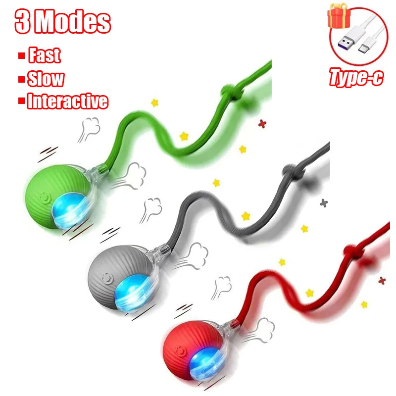 Smart Interactive Pet Ball - Rechargeable & Fun