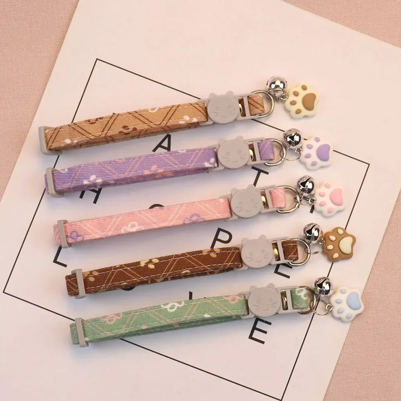 Charming Pet Collar with Bell - Adjustable & Breakaway