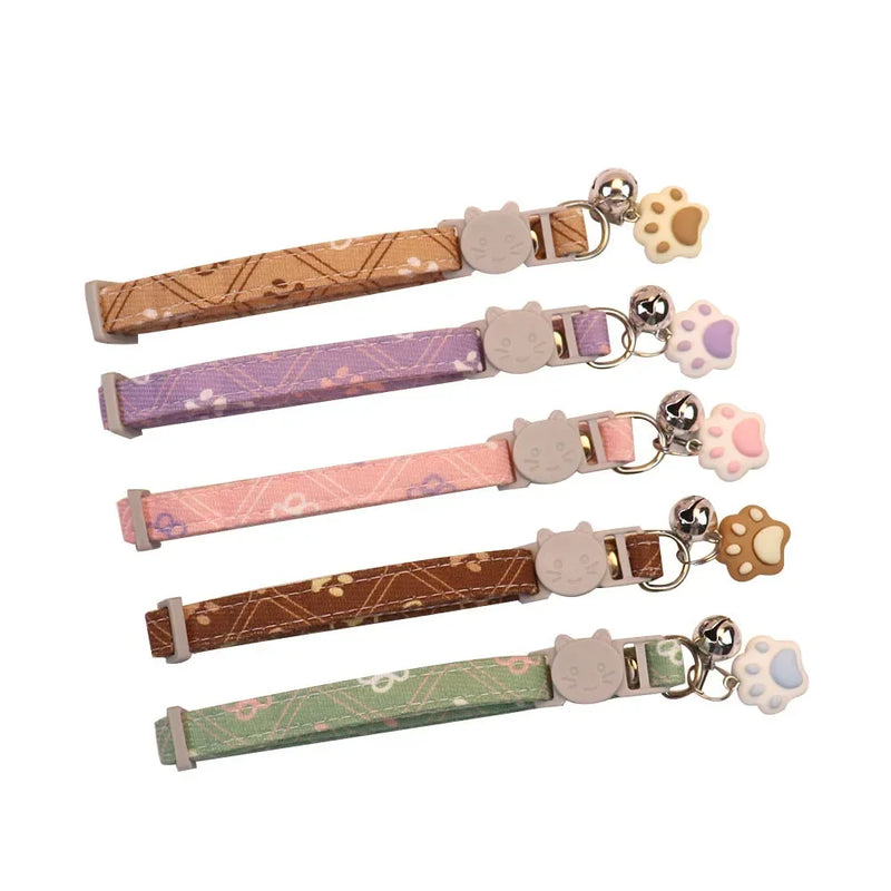 Charming Pet Collar with Bell - Adjustable & Breakaway