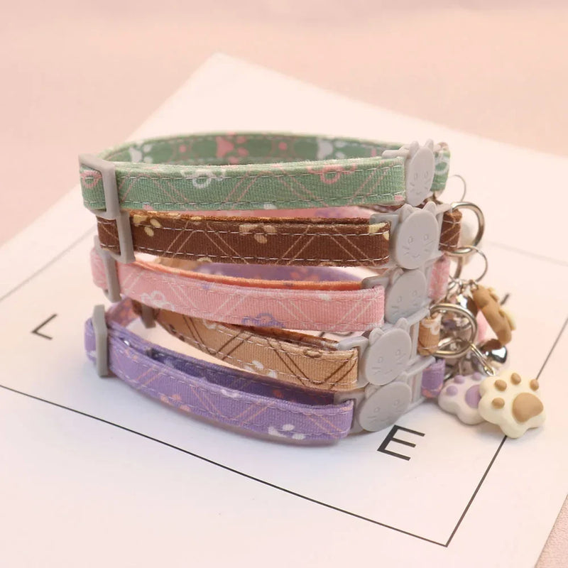 Charming Pet Collar with Bell - Adjustable & Breakaway