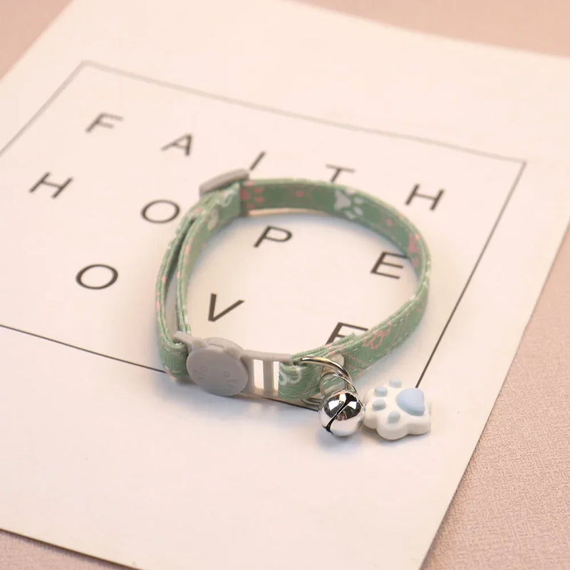 Charming Pet Collar with Bell - Adjustable & Breakaway