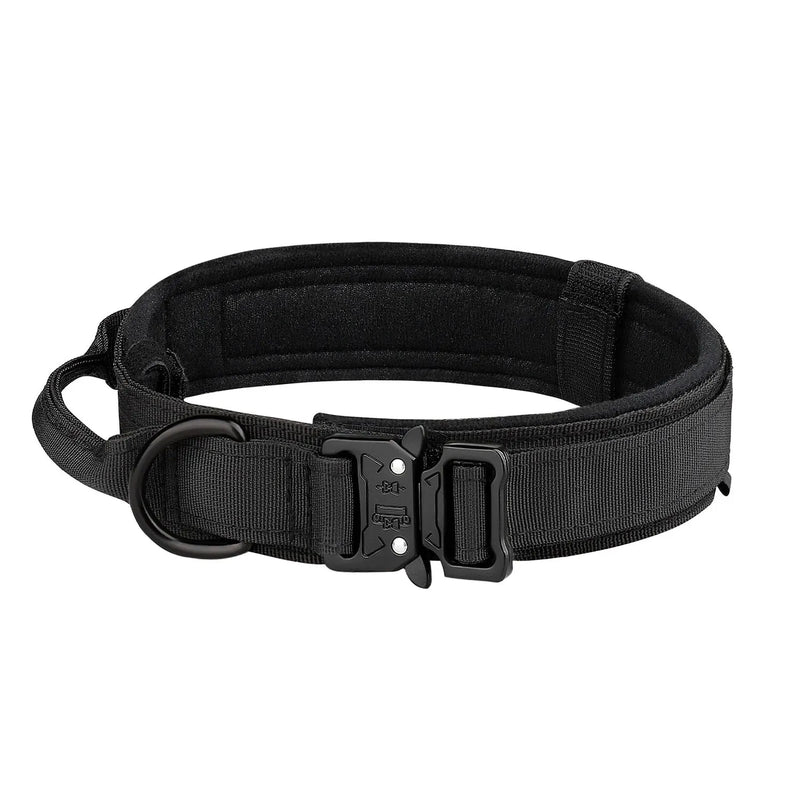 Tactical Nylon Dog Collar with Metal Buckle for Training